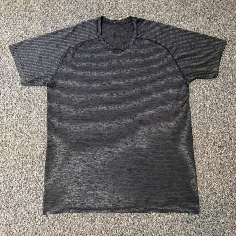 Lululemon Metal Vent Tech Shirt Mens Large Gray Green Space Dye Short Sleeve Tee
